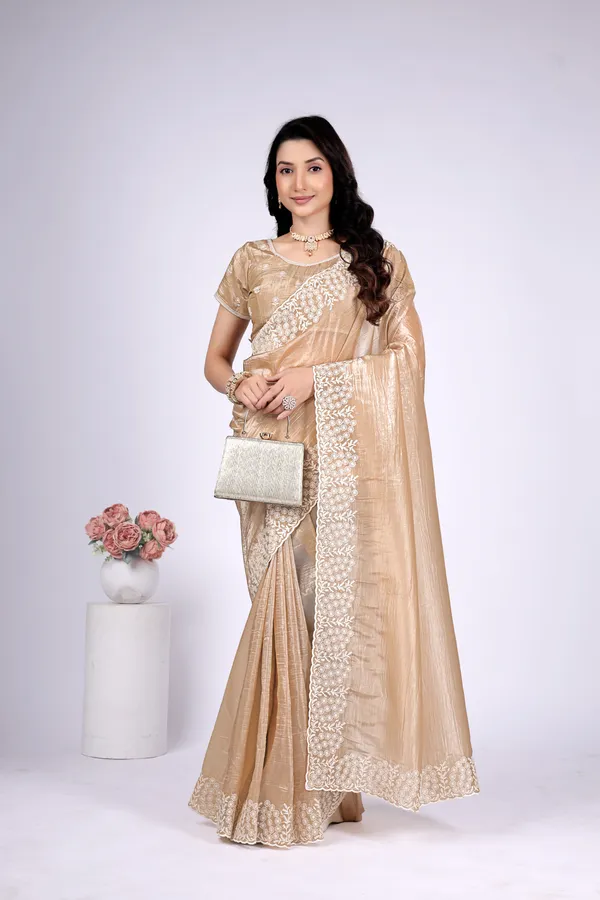 Beige_Satin_Floral_Embroidered_Saree_For_Women