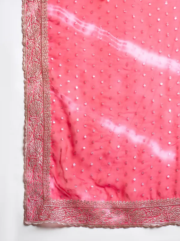 Red_Satin_Embellished_Saree_For_Women