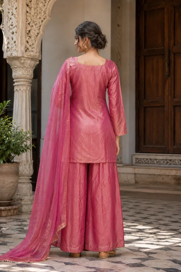 Pink_Satin_Straight_Kurta_Sharara_Set_For_Women