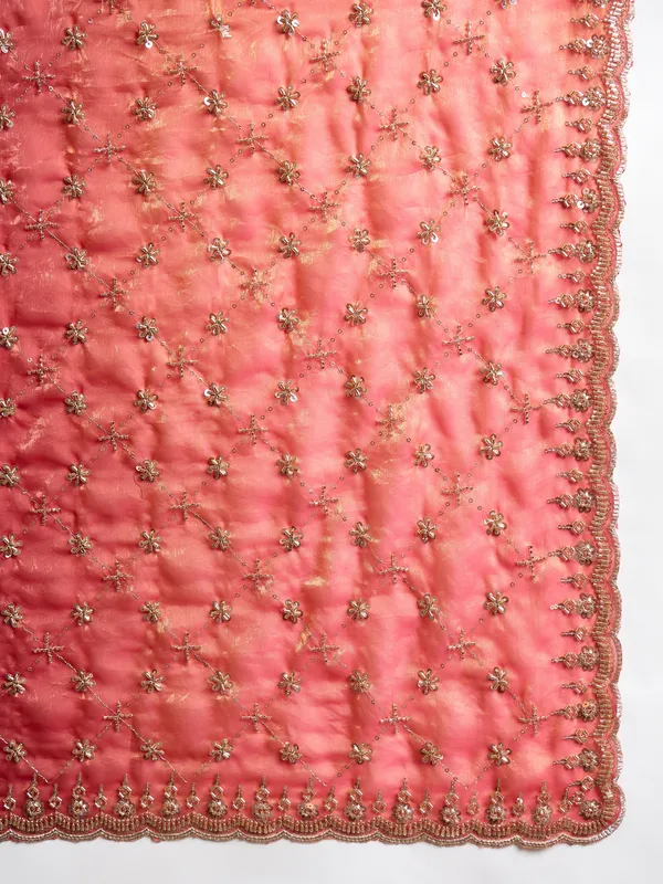 Red_Satin_Embroidered_Saree_For_Women