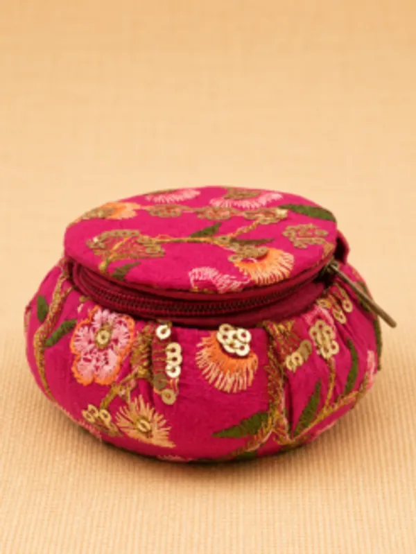 Yellow_Organza_Fabric_Matki_Pouch_Varalakshmi_Return_Gift_Hamper