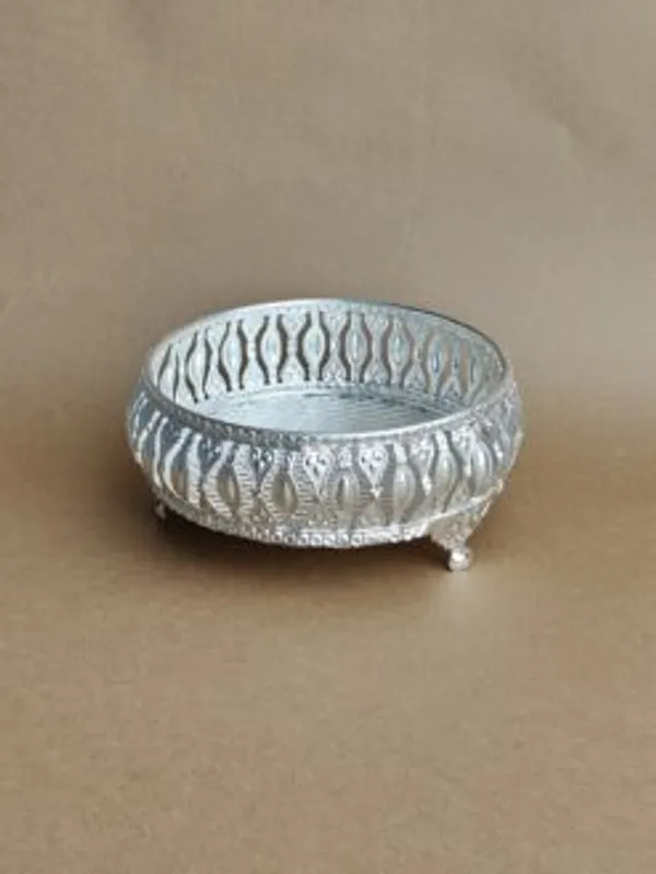 German_Silver_Plain_Gift_Tray_6_Inch