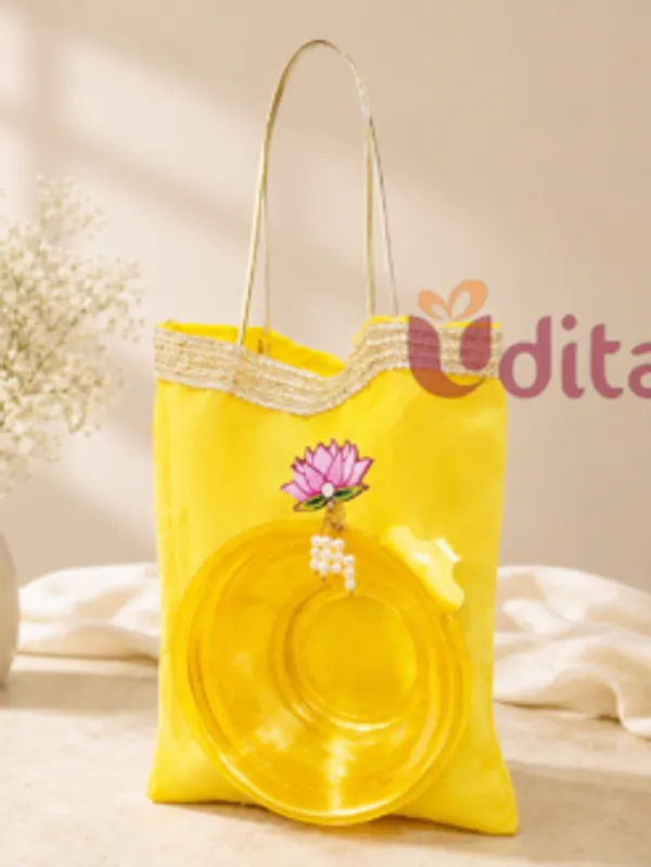 Brass_Urli_Lotus_Organza_Potli_Bag_Gift_Hamper