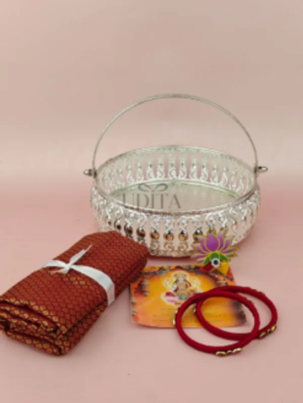 German_Silver_Traditional_Decorative_Gift_Basket_Hamper
