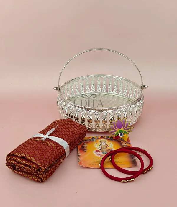 German_Silver_Traditional_Decorative_Gift_Basket_Hamper