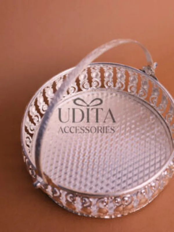 German_Silver_Decorative_Basket_8_Inch