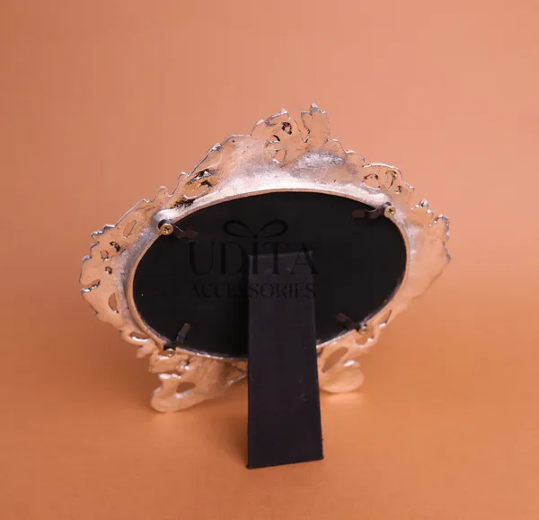 German_Silver_Antique_Round_Photo_Frame_9.5_Inch