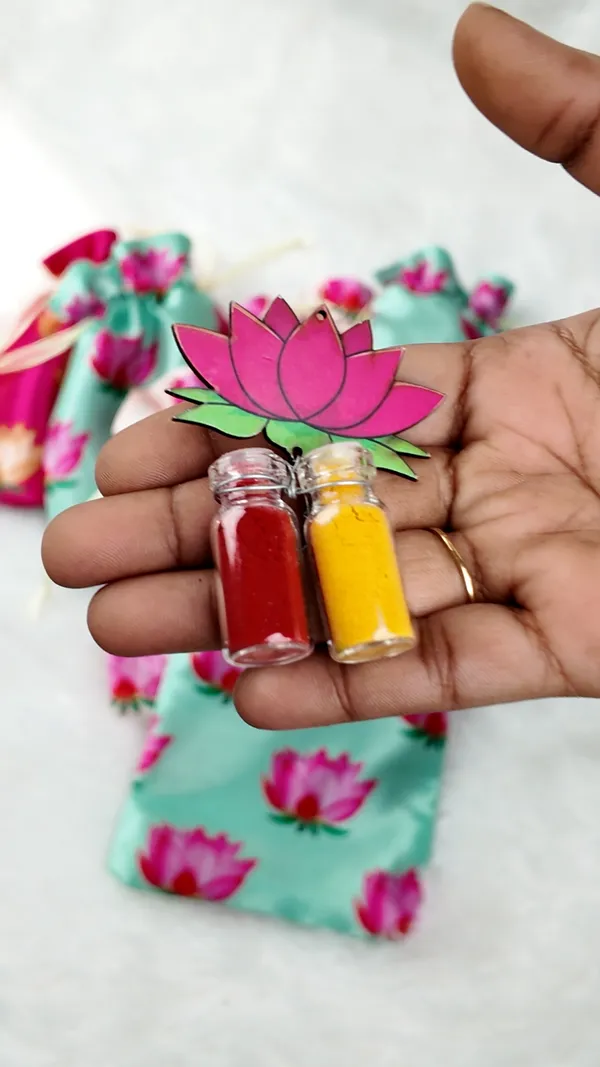 Hanuman_Chalisa_Lotus_Potli_Haldi_Kumkum_Gift_Hamper_-_Pack_of_2