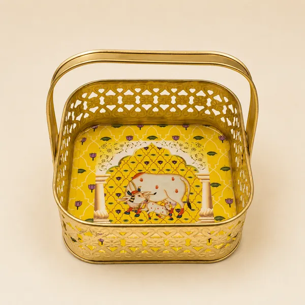 Pichwai_Metal_Tray_Housewarming_Return_Gift_Hamper