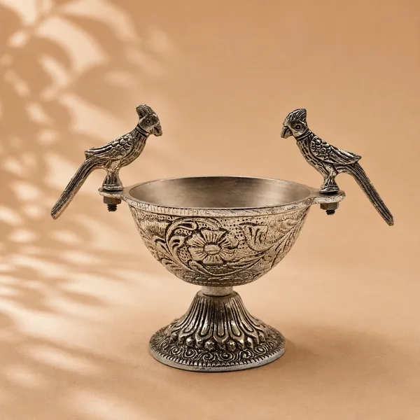 German_Silver_Traditional_Peacock_Handle_Decorative_Bowl
