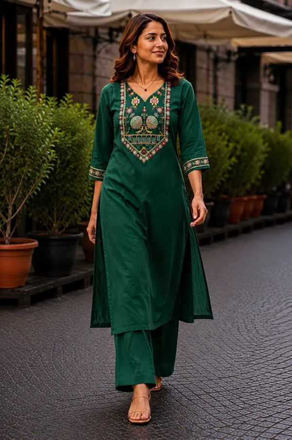 Green_Embroidered_Straight_Kurta_Set_for_Women