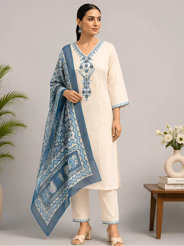 Cream_Straight_Printed_Suit_Set_For_Women