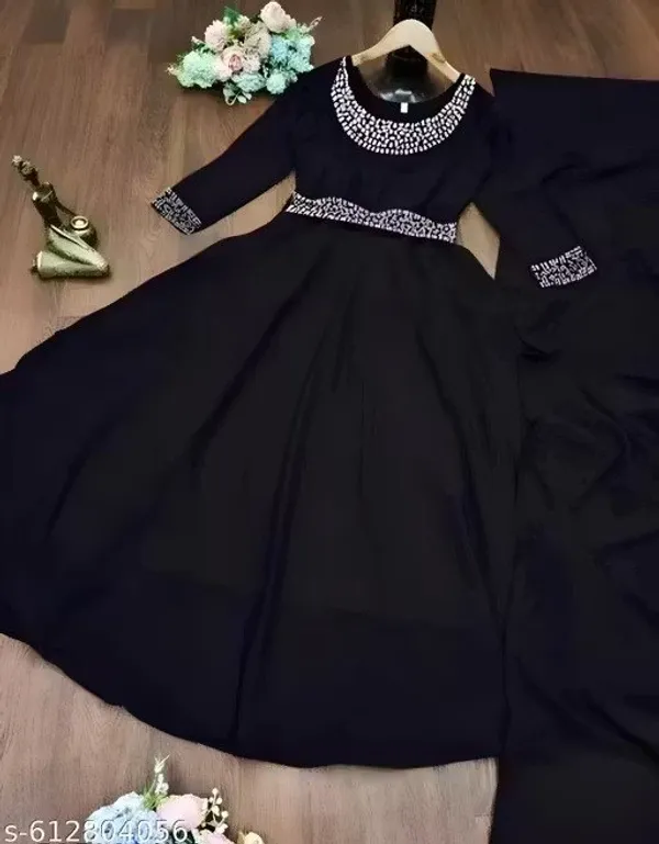 Black_Full_Length_Maternity_Dress_for_Women