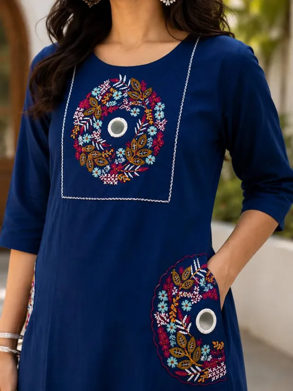 Blue_Embroidered_Straight_Kurta_for_Women