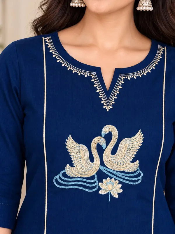 Navy_Blue_Embroidered_Straight_Kurta_Set_for_Women