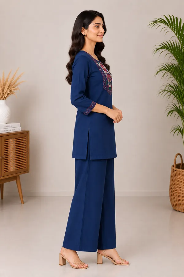 Navy_Embroidered_Straight_Kurta_Set_for_Women