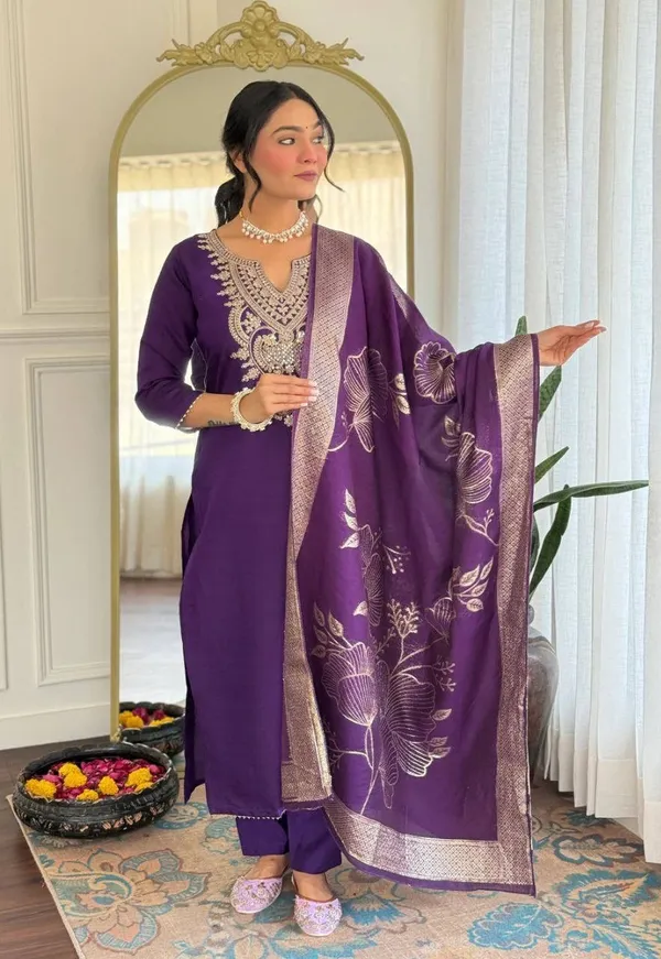 Purple_Embroidered_Salwar_Suit_Set_for_Women