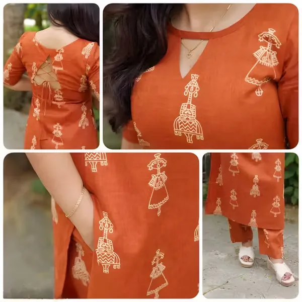 Orange_Printed_Straight_Kurta_Set_for_Women