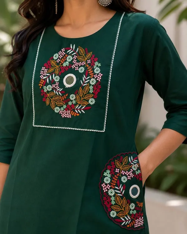 Green_Embroidered_Straight_Kurta_for_Women
