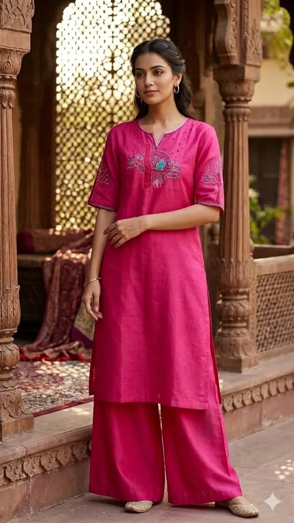 Pink_Embroidered_Kurta_Palazzo_Set_for_Women