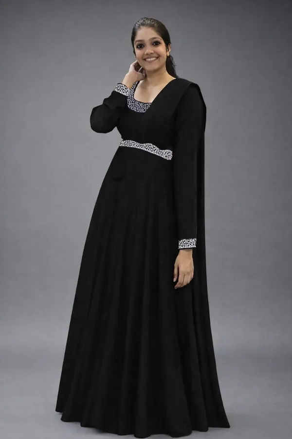 Black_Full_Length_Maternity_Dress_for_Women