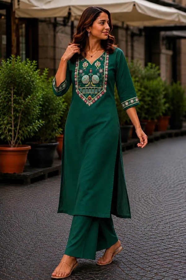 Green_Embroidered_Straight_Kurta_Set_for_Women