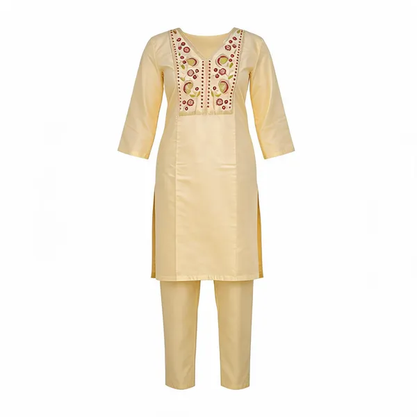 Cream_Embroidered_Straight_Kurta_Set_for_Women