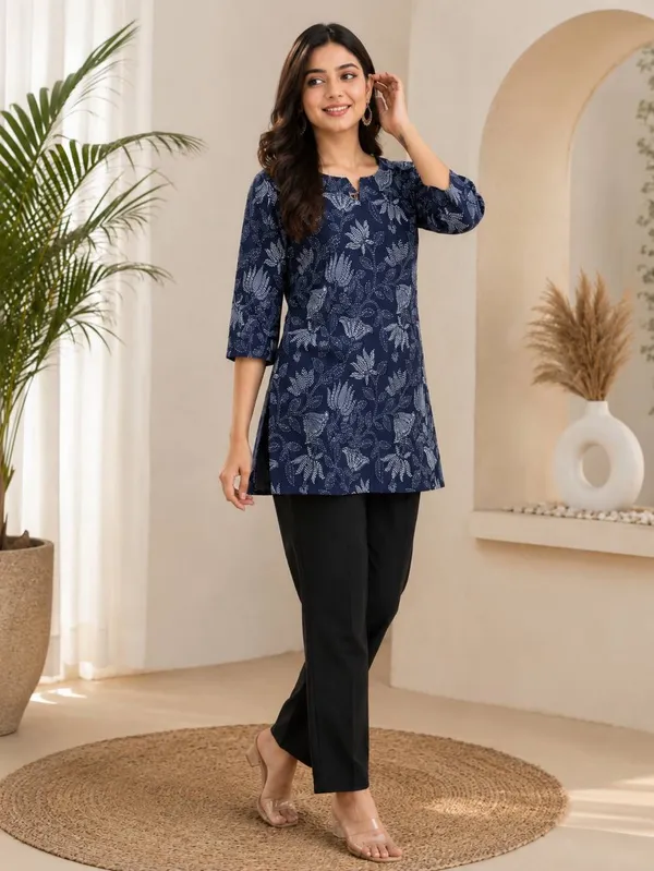 Navy_Blue_Printed_Straight_Kurta_for_Women