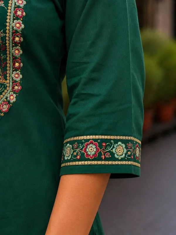 Green_Embroidered_Straight_Kurta_Set_for_Women