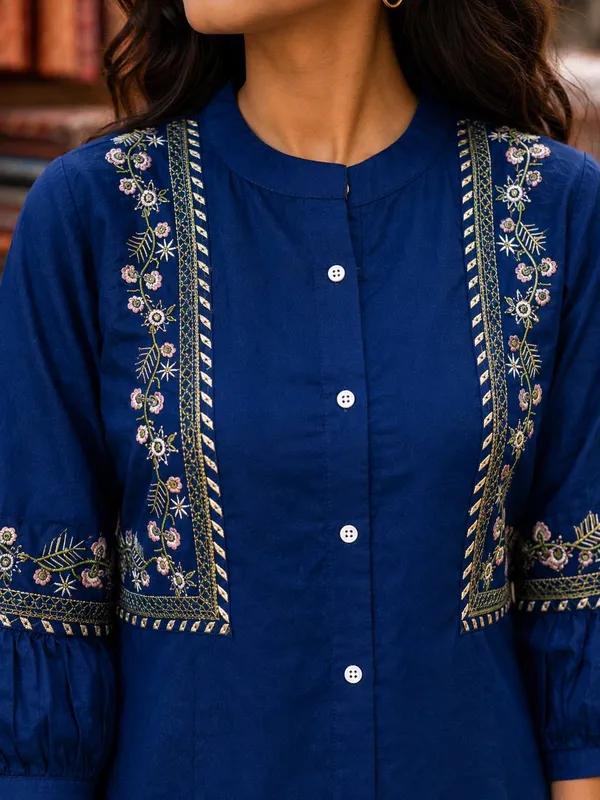 Blue_Embroidered_Straight_Kurta_for_Women