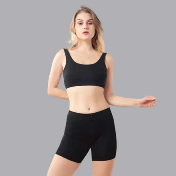 Bluenixie_Bnsl0020_Semilongs_Anti_Chaffing_Stretch_Cotton_Boys_Shorts_Black