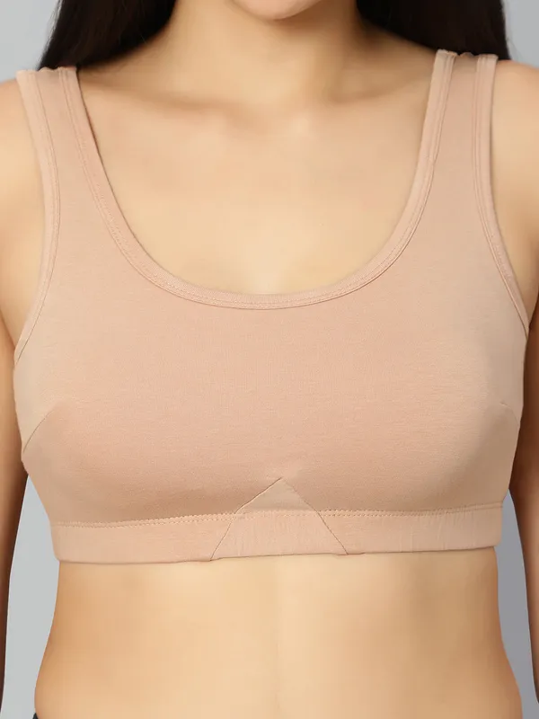 Bluenixie_Bn3014_Sproty_Slip_On_Medium_Impact_Sports_Bra_Lounge_Bra_Nude_Skin