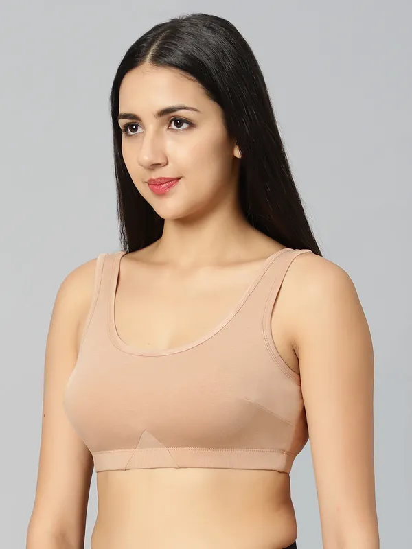 Bluenixie_Bn3014_Sproty_Slip_On_Medium_Impact_Sports_Bra_Lounge_Bra_Nude_Skin
