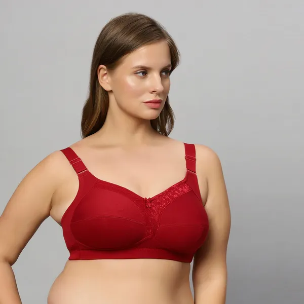 Bluenixie_Bn2204_Monica_Plus_Size_Cotton_Rich_Full_Coverage_Bra_Maroon
