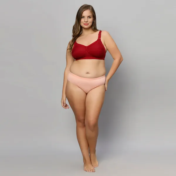 Bluenixie_Bn2204_Monica_Plus_Size_Cotton_Rich_Full_Coverage_Bra_Maroon
