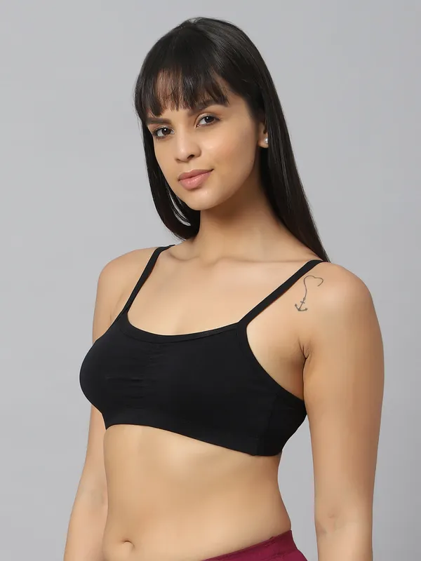 Bluenixie_Bn3815_Teenager_Cotton_Stretch_Bra_Black