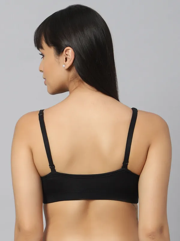 Bluenixie_Bn3815_Teenager_Cotton_Stretch_Bra_Black