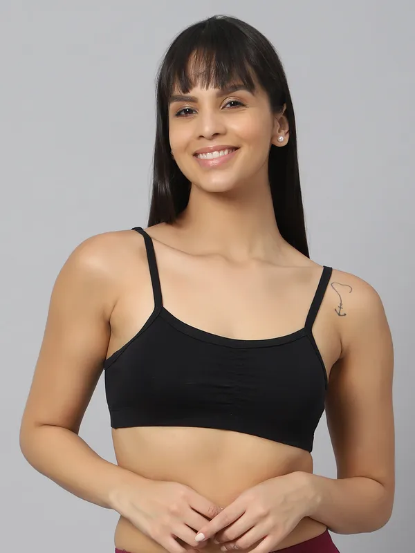 Bluenixie_Bn3815_Teenager_Cotton_Stretch_Bra_Black