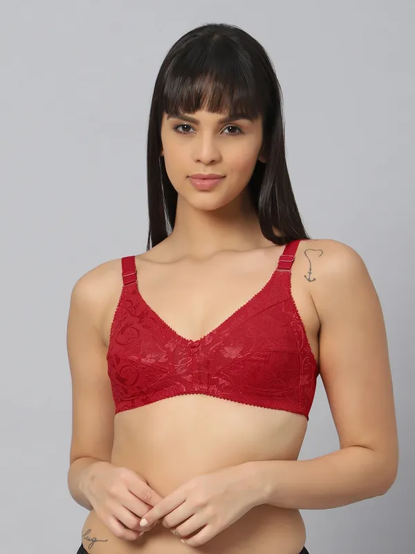 Bluenixie_Bnf356_Luxuria_Full_Coverage_Bra_Jaquard_Print_Red_Bnf356_Butterfly