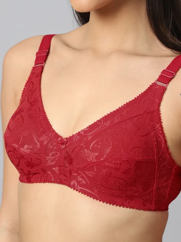 Bluenixie_Bnf356_Luxuria_Full_Coverage_Bra_Jaquard_Print_Red_Bnf356_Butterfly