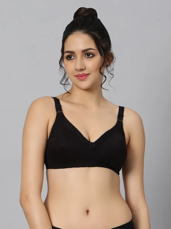 Bluenixie_Bn0210_Luxuriant_Cotton_Rich_Full_Coverage_T_Shirt_Bra_Black