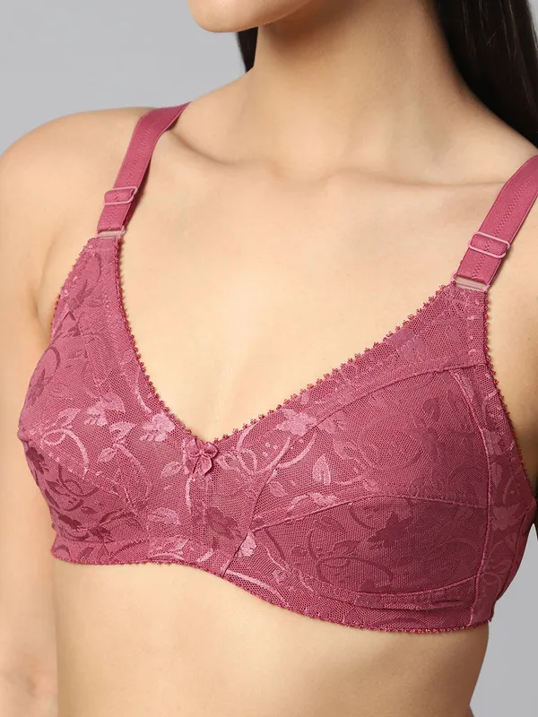 Bluenixie_Bnf356_Luxuria_Full_Coverage_Bra_Jaquard_Print_Salmon_Bnf356_Butterfly