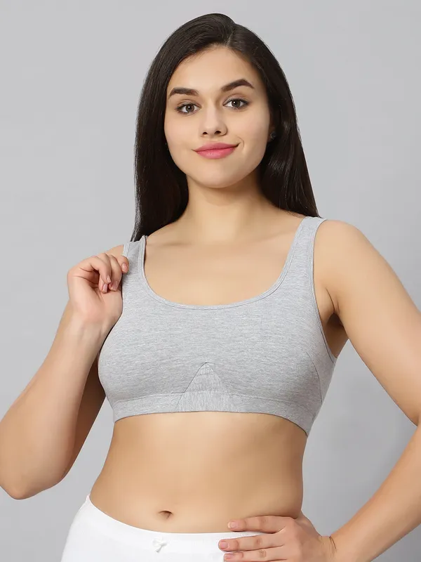 Bluenixie_Bn3014_Sproty_Slip_On_Medium_Impact_Sports_Bra_Lounge_Bra_Grey