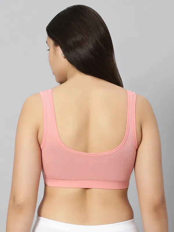 Bluenixie_Bn3014_Sproty_Slip_On_Medium_Impact_Sports_Bra_Lounge_Bra_Peach