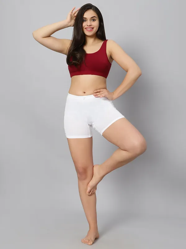 Bluenixie_Bn3014_Sproty_Slip_On_Medium_Impact_Sports_Bra_Lounge_Bra_Maroon