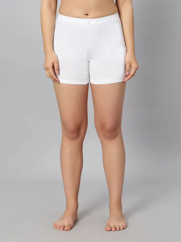 Bluenixie_Bnsl0020_Semilongs_Anti_Chaffing_Stretch_Cotton_Boys_Shorts_White