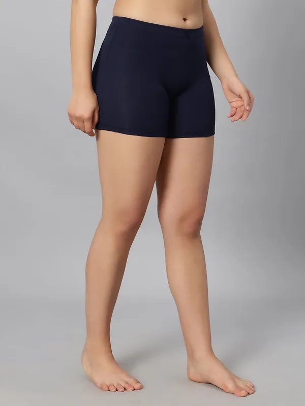 Bluenixie_Bnsl0020_Semilongs_Anti_Chaffing_Stretch_Cotton_Boys_Shorts_N_Blue