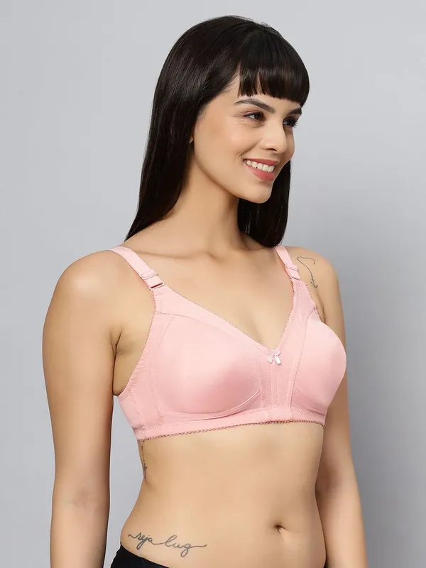 Bluenixie_Bn0210_New_Colors_C_Cup_Cotton_Rich_T_Shirt_Bra_M_Pink
