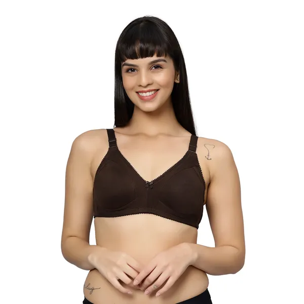 Bluenixie_Bn0210_Luxuriant_Cotton_Rich_Full_Coverage_T_Shirt_Bra_Coffee