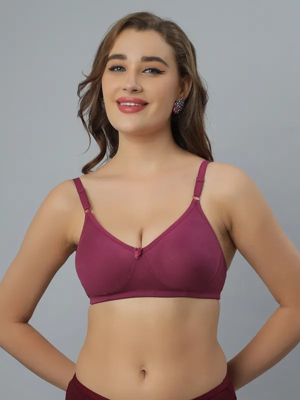 Bluenixie_Bn1802_Cotton_Rich_T_Shirt_Bra_Wine